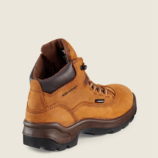 Womens Red Wing Flexbond - 5-inch Waterproof Safety Toe - Work Boots Brown - RTA061382